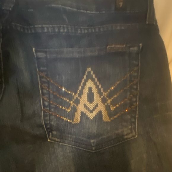 7 for all mankind_Seven’s_ Bermuda Jean Shorts_32_ Womens - Picture 5 of 8